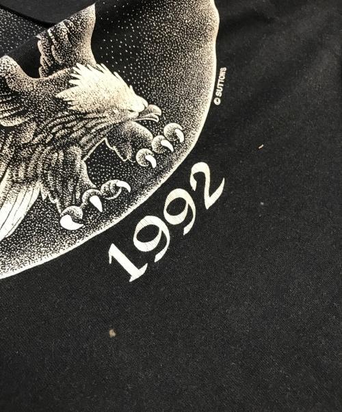 モーターTシャツ（モーターTシャツ）モーターTシャツ (モーターTシャツ) 80s LACONIA CLASSIC(ラコニア・クラシック) モーターサイクルTシャツ ブラック サイズ:Ｍの古着・服飾アイテム