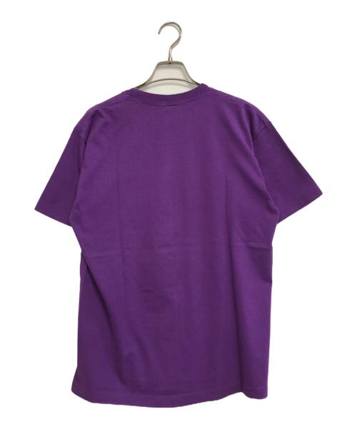 キャラクターTシャツ（キャラクターTシャツ）キャラクターTシャツ (キャラクターTシャツ) MICKEY MOUSE(ミッキーマウス) キャラクターTシャツ パープル サイズ:Ｌの古着・服飾アイテム