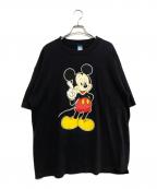 キャラクターTシャツキャラクターTシャツ）の古着「80s ミッキー・マウス キャラクターTシャツ」｜ブラック