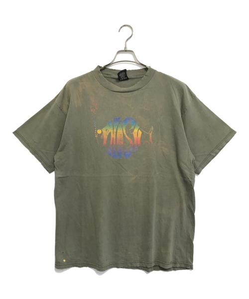 バンドTシャツ（バンドTシャツ）バンドTシャツ (バンドTシャツ) 90s  Phish(フィッシュ) バンドTシャツ カーキ サイズ:XLの古着・服飾アイテム