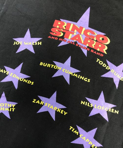 バンドTシャツ（バンドTシャツ）バンドTシャツ (バンドTシャツ) 90s RINGO STARR(リンゴ・スター) バンドTシャツ ブラック サイズ:Lの古着・服飾アイテム