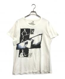バンドTシャツ（バンドTシャツ）の古着「80s U2(ユートゥ) バンドTシャツ」｜ホワイト