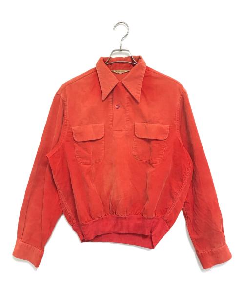 McGREGOR（マクレガー）McGREGOR (マクレガー) 50’sコーデュロイプルオーバージャケット レッド サイズ:Lの古着・服飾アイテム