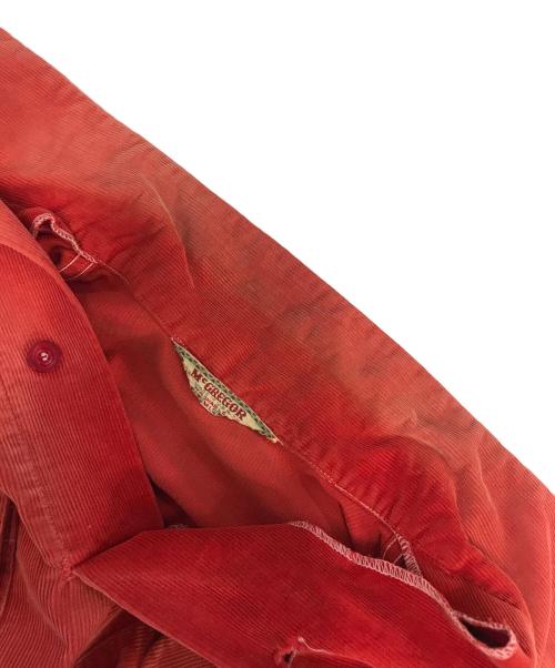 McGREGOR（マクレガー）McGREGOR (マクレガー) 50’sコーデュロイプルオーバージャケット レッド サイズ:Lの古着・服飾アイテム
