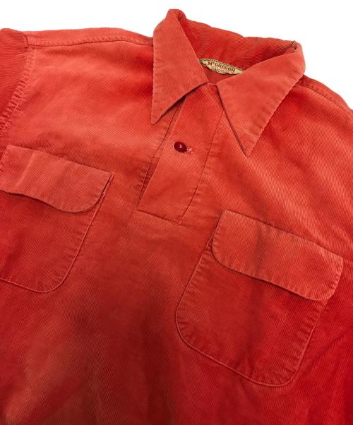 McGREGOR（マクレガー）McGREGOR (マクレガー) 50’sコーデュロイプルオーバージャケット レッド サイズ:Lの古着・服飾アイテム