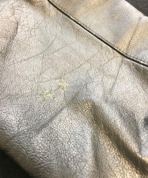 Holloway（ホロウェイ）Holloway (ホロウェイ) 90’s袖レザースタジャン ブラック サイズ:XLの古着・服飾アイテム