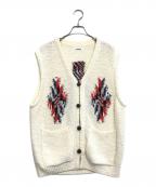 Coohemコーヘン）の古着「チマヨツイードニットベスト」｜ホワイト