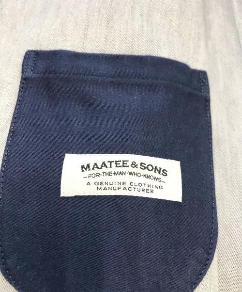 MAATEE&SONS（マーティーアンドサンズ）MAATEE&SONS (マーティーアンドサンズ) カバーオールジャケット ブルー サイズ:1の古着・服飾アイテム