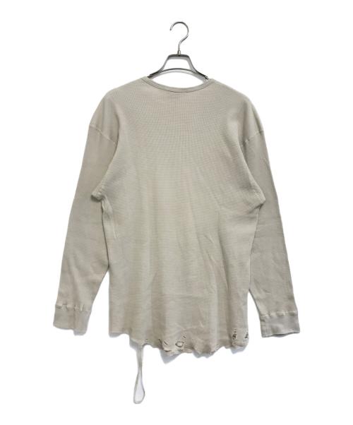 ANCELLM（アンセルム）ANCELLM (アンセルム) ダメージワッフルカットソー ベージュ サイズ:1の古着・服飾アイテム