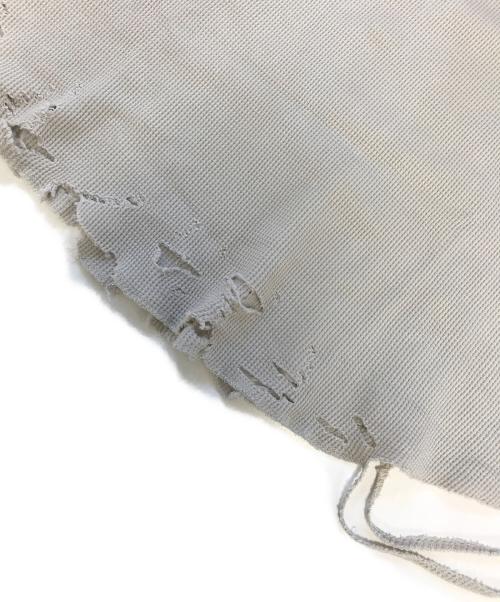 ANCELLM（アンセルム）ANCELLM (アンセルム) ダメージワッフルカットソー ベージュ サイズ:1の古着・服飾アイテム