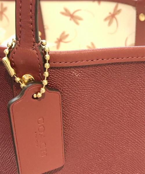 COACH（コーチ）COACH (コーチ) リバーシブルトートバッグ パープルの古着・服飾アイテム