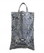 Acne studiosアクネ ストゥディオス）の古着「パイソン柄トートバッグ」｜グレー