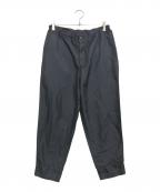 COMME des GARCONS HOMME DEUXコムデギャルソン オム ドゥ）の古着「ポリ縮絨イージーパンツ」｜ブラック