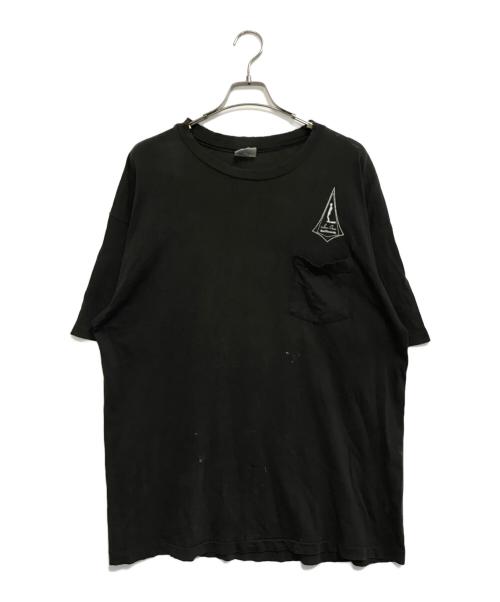Hanes（ヘインズ）Hanes (ヘインズ) 両面プリントポケットTシャツ ブラック サイズ:X LARGEの古着・服飾アイテム