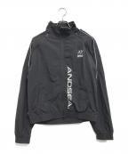 WIND AND SEAウィンダンシー）の古着「Piping 2Way Track Jacket」｜ブラック