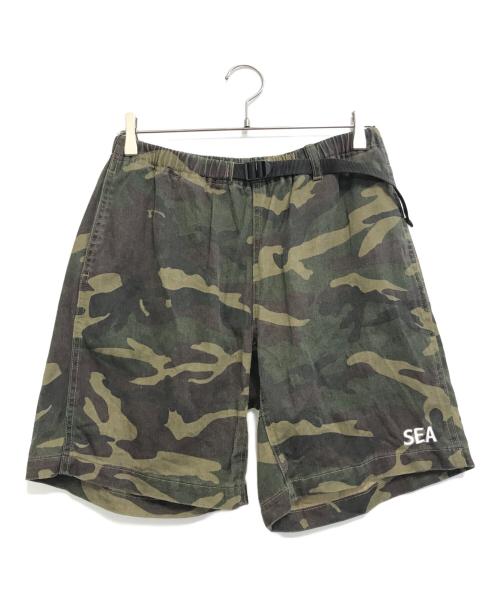 WIND AND SEA（ウィンダンシー）WIND AND SEA (ウィンダンシー) カモフラハーフパンツ グリーン サイズ:Mの古着・服飾アイテム
