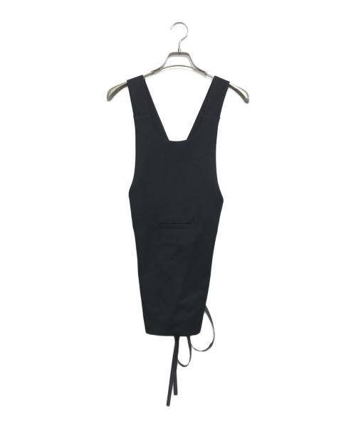 SOSHIOTSUKI（ソウシ オオツキ）SOSHIOTSUKI (ソウシ オオツキ) APRON VEST ブラック サイズ:46の古着・服飾アイテム