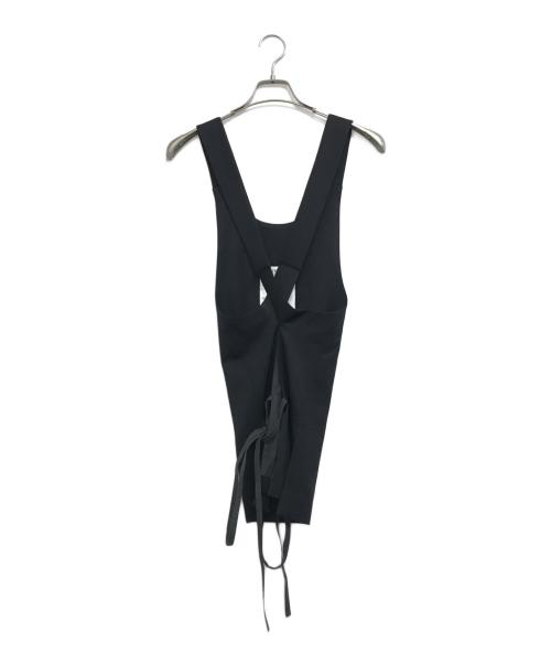 SOSHIOTSUKI（ソウシ オオツキ）SOSHIOTSUKI (ソウシ オオツキ) APRON VEST ブラック サイズ:46の古着・服飾アイテム