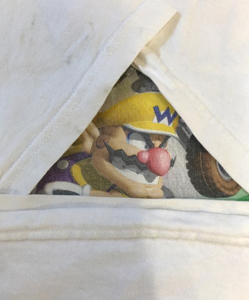 キャラクターTシャツ（キャラクターTシャツ）キャラクターTシャツ (キャラクターTシャツ) 00s MARIOKART(マリオカート) キャラクターTシャツ ホワイト サイズ:XLの古着・服飾アイテム