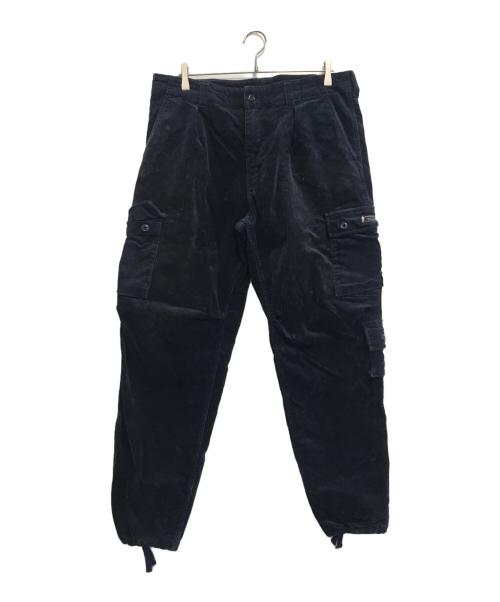 A BATHING APE（ア ベイシング エイプ）A BATHING APE (ア ベイシング エイプ) コーデュロイカーゴパンツ ネイビー サイズ:Lの古着・服飾アイテム