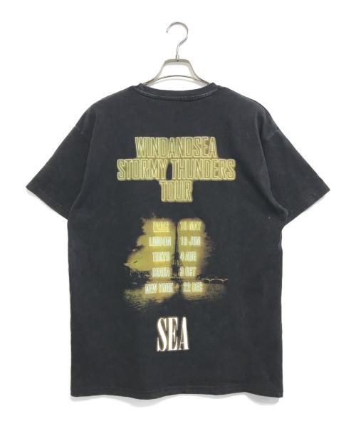 WIND AND SEA（ウィンダンシー）WIND AND SEA (ウィンダンシー) WORLD TOUR TEE ブラック サイズ:Sの古着・服飾アイテム