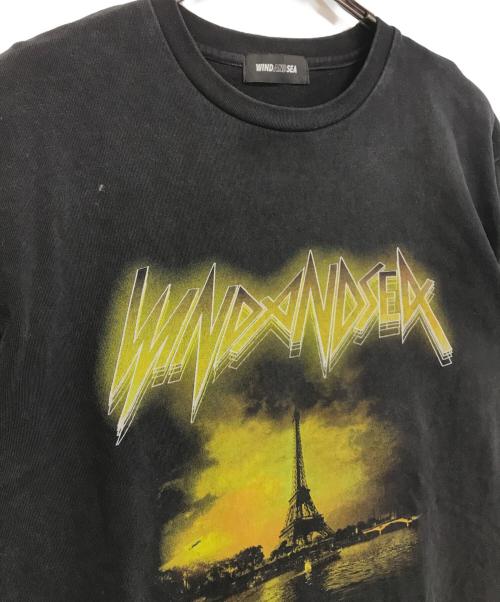 WIND AND SEA（ウィンダンシー）WIND AND SEA (ウィンダンシー) WORLD TOUR TEE ブラック サイズ:Sの古着・服飾アイテム