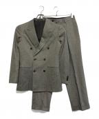 UNITED ARROWSユナイテッドアローズ）の古着「ハウンドトゥース 6B ダブルブレストスーツ」｜グレー