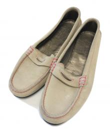 PARABOOT（パラブーツ）の古着「スエードローファー」｜ベージュ
