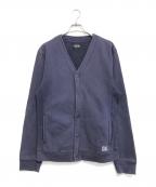 stussyステューシー）の古着「スウェットカーディガン」｜ネイビー
