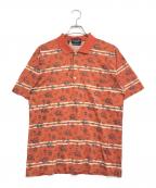 Christian Dior MONSIEURクリスチャンディオールムッシュ）の古着「総柄ポロシャツ」｜オレンジ