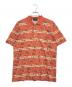Christian Dior MONSIEUR（クリスチャンディオールムッシュ）の古着「総柄ポロシャツ」｜オレンジ