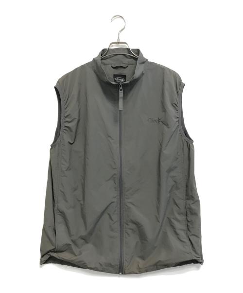 Creek Angler's Device（クリークアングラーズデヴァイス）creek angler's device (クリークアングラーズデヴァイス) ナイロンベスト グレー サイズ:XLの古着・服飾アイテム