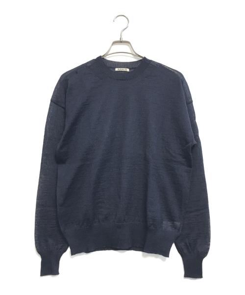 AURALEE（オーラリー）AURALEE (オーラリー) BABY MOHAIR KNIT P/O ネイビー サイズ:3の古着・服飾アイテム