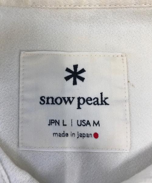 Snow peak（スノーピーク）Snow peak (スノーピーク) チャイナシャツ ベージュ サイズ:Lの古着・服飾アイテム
