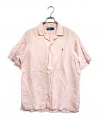 POLO RALPH LAURENポロ・ラルフローレン）の古着「半袖オープンカラーシャツ」｜ピンク