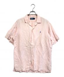 POLO RALPH LAUREN（ポロ・ラルフローレン）の古着「半袖オープンカラーシャツ」｜ピンク