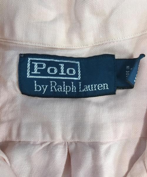 POLO RALPH LAUREN（ポロ・ラルフローレン）POLO RALPH LAUREN (ポロ・ラルフローレン) 半袖オープンカラーシャツ ピンク サイズ:Mの古着・服飾アイテム