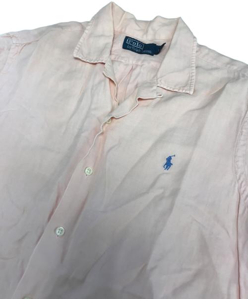 POLO RALPH LAUREN（ポロ・ラルフローレン）POLO RALPH LAUREN (ポロ・ラルフローレン) 半袖オープンカラーシャツ ピンク サイズ:Mの古着・服飾アイテム