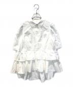 Aveniretoileアベニールエトワール）の古着「タイプライターティアードフリルシャツ　S340-027」｜ホワイト