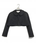 COMME des GARCONS GIRLコムデギャルソンガール）の古着「ウールギャバ丸襟ジャケット」｜ブラック