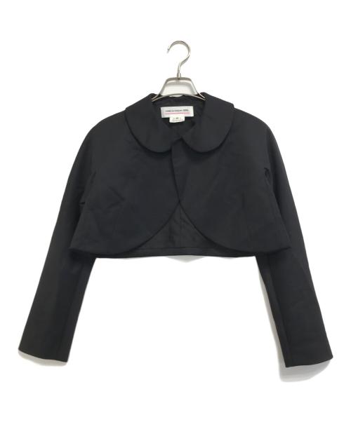 COMME des GARCONS GIRL（コムデギャルソンガール）COMME des GARCONS GIRL (コムデギャルソンガール) ウールギャバ丸襟ジャケット ブラック サイズ:XSの古着・服飾アイテム