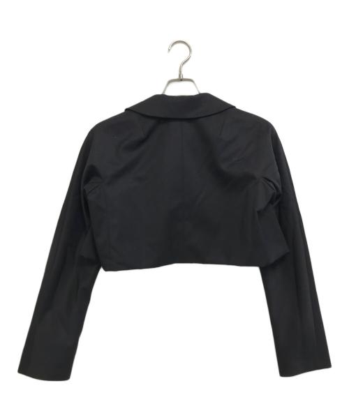 COMME des GARCONS GIRL（コムデギャルソンガール）COMME des GARCONS GIRL (コムデギャルソンガール) ウールギャバ丸襟ジャケット ブラック サイズ:XSの古着・服飾アイテム