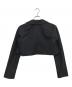 COMME des GARCONS GIRL (コムデギャルソンガール) ウールギャバ丸襟ジャケット ブラック サイズ:XS：30000円