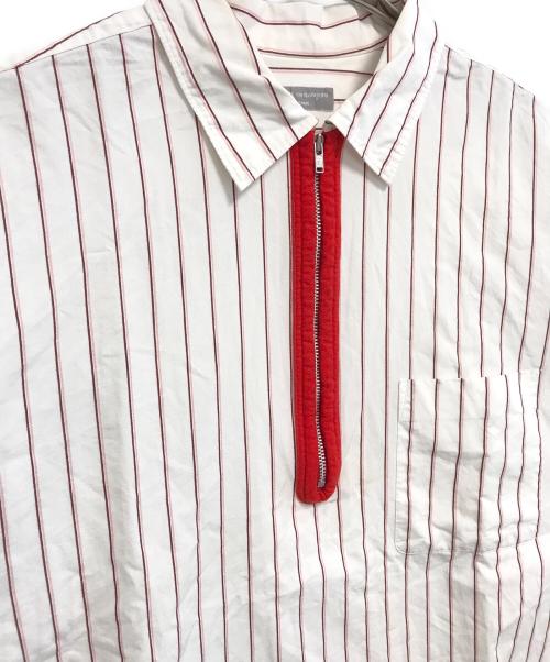 COMME des GARCONS HOMME（コムデギャルソン オム）COMME des GARCONS HOMME (コムデギャルソン オム) ハーフジップストライプシャツ ホワイト サイズ:不明の古着・服飾アイテム