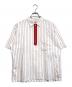 COMME des GARCONS HOMME（コムデギャルソン オム）の古着「ハーフジップストライプシャツ」｜ホワイト