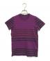 tricot COMME des GARCONS（トリココムデギャルソン）の古着「00’'sナイロンボーダーカットソー」｜パープル
