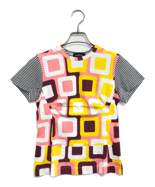 tricot COMME des GARCONS（トリココムデギャルソン）tricot COMME des GARCONS (トリココムデギャルソン) 切替ボーダーカットソー ホワイト サイズ:表記なしの古着・服飾アイテム