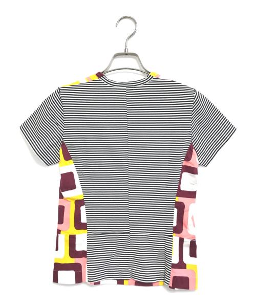 tricot COMME des GARCONS（トリココムデギャルソン）tricot COMME des GARCONS (トリココムデギャルソン) 切替ボーダーカットソー ホワイト サイズ:表記なしの古着・服飾アイテム