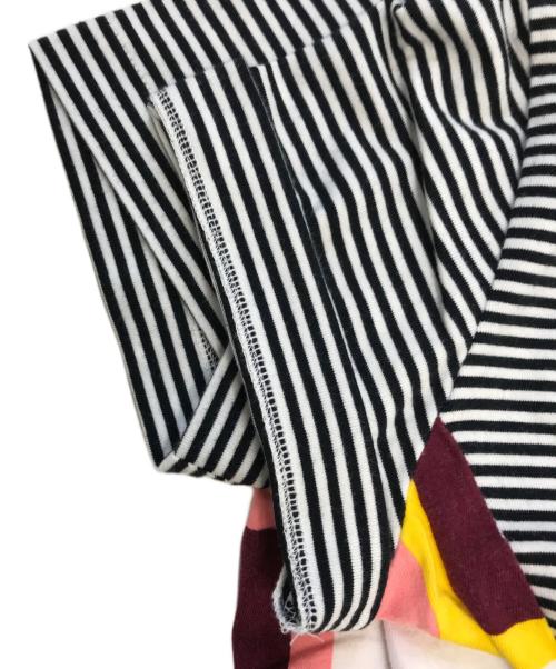 tricot COMME des GARCONS（トリココムデギャルソン）tricot COMME des GARCONS (トリココムデギャルソン) 切替ボーダーカットソー ホワイト サイズ:表記なしの古着・服飾アイテム