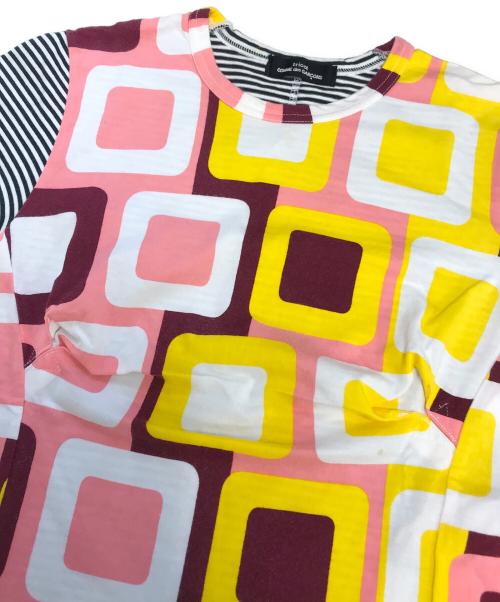 tricot COMME des GARCONS（トリココムデギャルソン）tricot COMME des GARCONS (トリココムデギャルソン) 切替ボーダーカットソー ホワイト サイズ:表記なしの古着・服飾アイテム